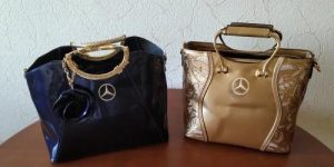 MCB Bright Lacquered Platinum Leather Bag photo review