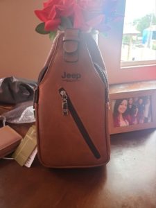 JPP Leather Sling Bag Travel Hiking Crossbody Backpack photo review