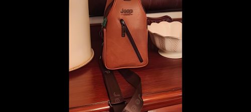 JPP Leather Sling Bag Travel Hiking Crossbody Backpack photo review